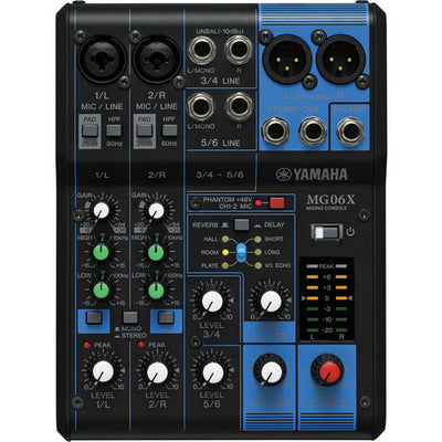 Yamaha MG06X 6-Channel Analog Mixer with Built-In SPX Effects