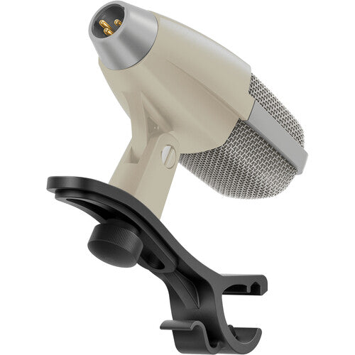 Sennheiser MD 421 KOMPAKT 80th Limited Edition Multipurpose Cardioid Dynamic Microphone with Drum Clamp (Gray/Cream)