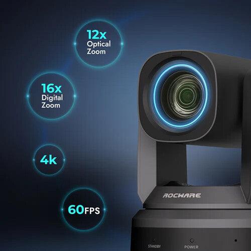ROCWARE RC841UX UHD 4K Video Conferencing Pro PTZ Camera