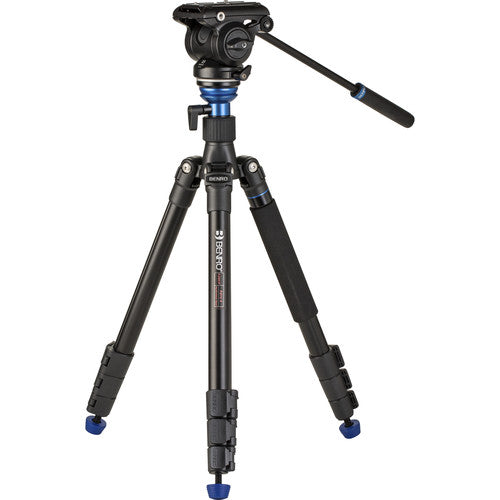 Benro Aero 4 Pro (A2883FS4PRO) Reverse-Folding Aluminum Travel Tripod with S4Pro Fluid Video Head