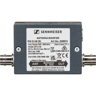 Sennheiser EW-D AB Inline Antenna Booster for EW-D Wireless Systems (R: 520 to 608 MHz)