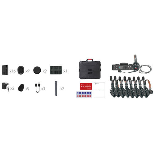 Hollyland Solidcom C1 Pro-Hub8S ENC 9-Person Full-Duplex Wireless Intercom System with Hub (1.9 GHz) (WITH HUB)