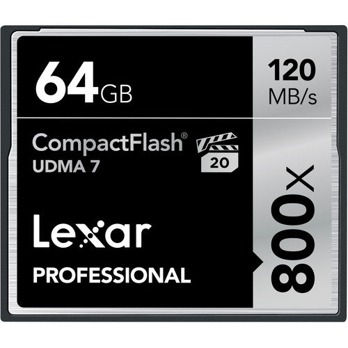 Lexar 64GB CompactFlash Memory Card Professional 800x