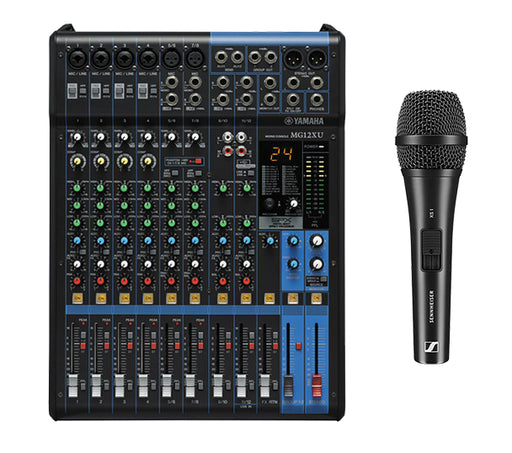 Yamaha MG12XU 12-Input Mixer with Built-In FX and 2-In/2-Out USB Interface w/ free Sennheiser XS-1