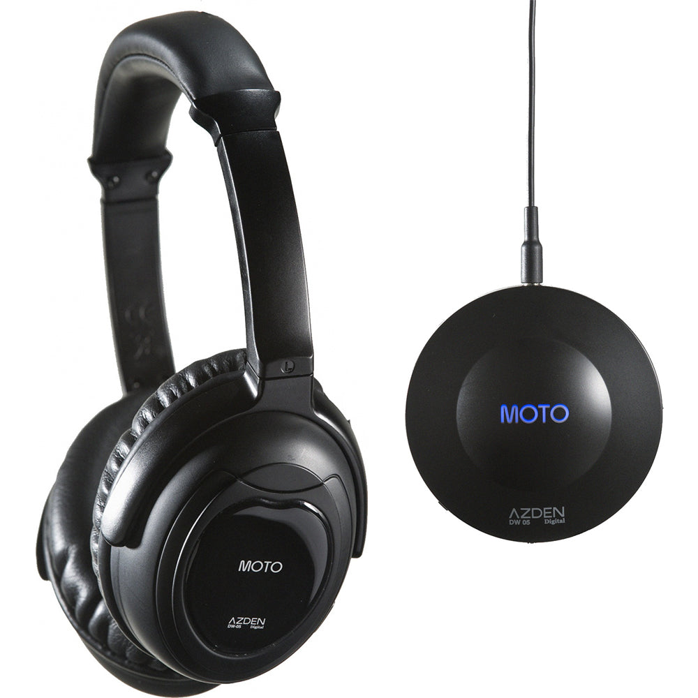 Azden DW-05 - MOTO 2.4GHz Digital Wireless Headphones + Transmitter
