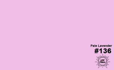 LEE Filters 136 Color Gel Pale Lavender (21"x48")