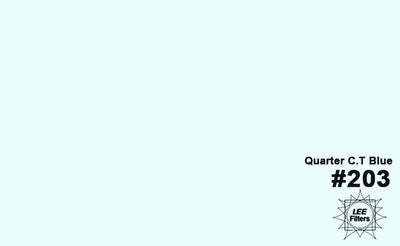 LEE Filters 203 Color Gel Quarter C.T Blue (21"x48")
