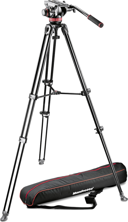 Manfrotto MAMVK502AM-1 (MVK502AM) Fluid Head and MVT502AM Tripod with Carrying Bag