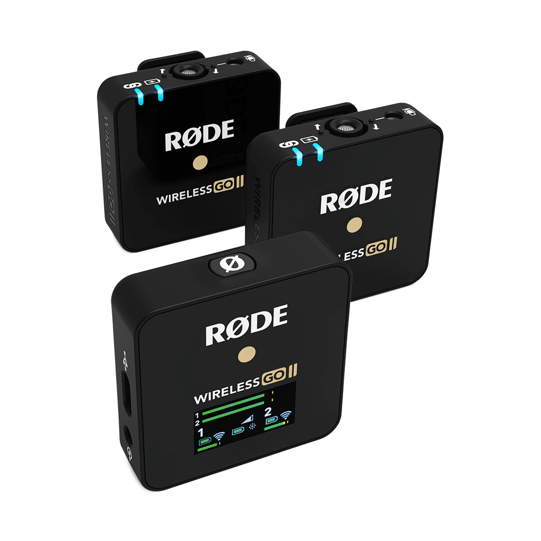 Rode Wireless GO II 2-Person Compact Digital Wireless Microphone System/Recorder (2.4 GHz, Black)