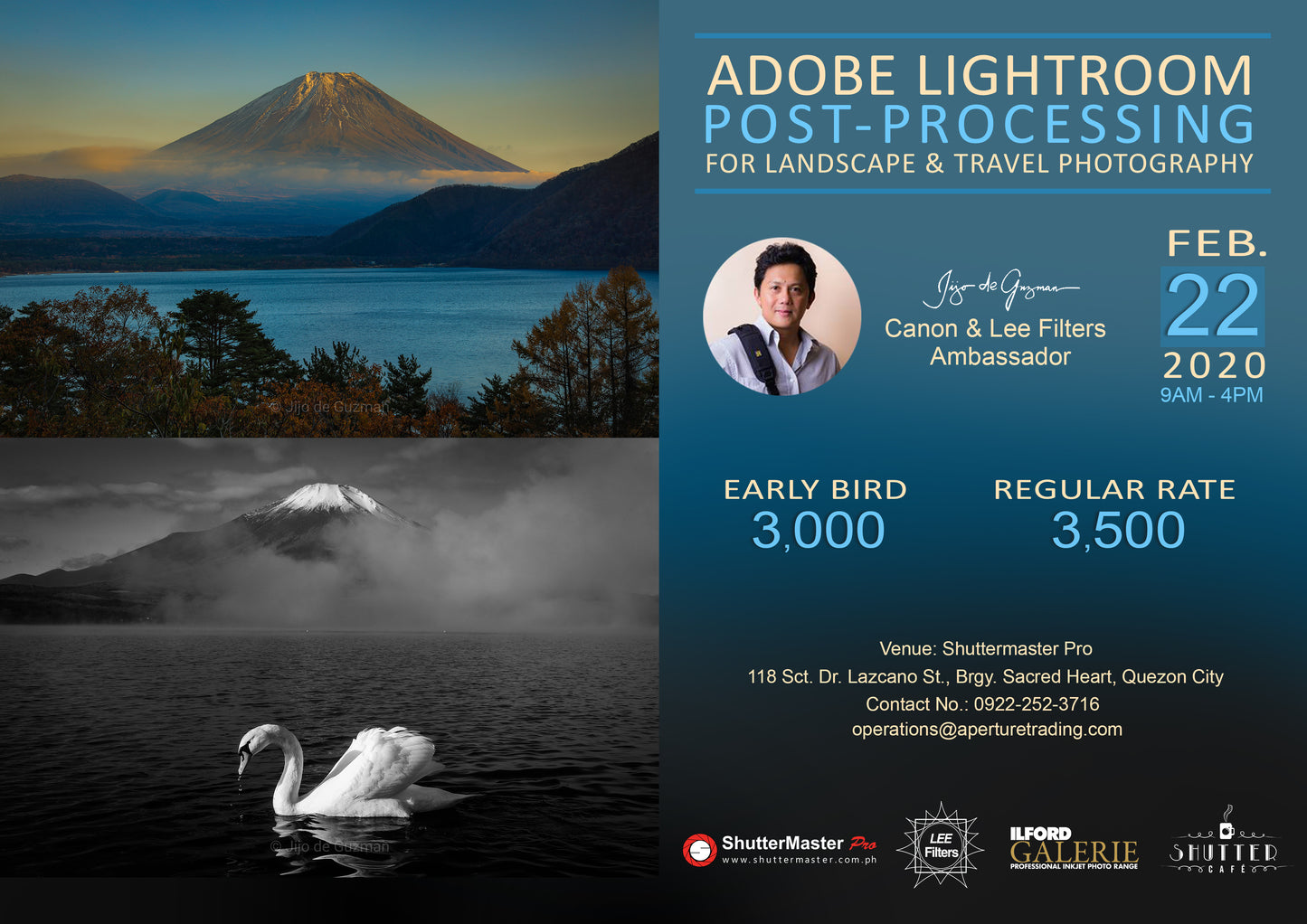 Adobe Lightroom Post-processing for Landscape and Travel Photography by Jijo De Guzman