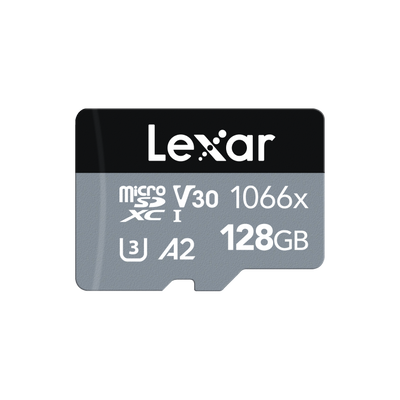 Lexar Professional 1066x microSDXC UHS-I Card SILVER Series(LMS1066128G)