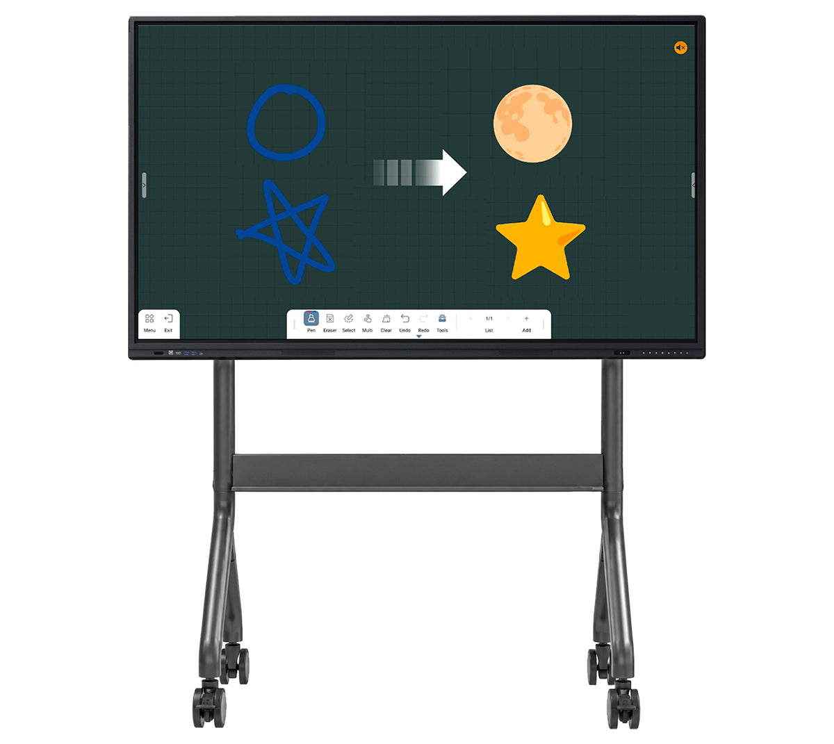 YUGENTEC Interactive TV 86'' – Touch Screen Display for Education, Business & Meetings