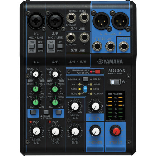 Yamaha MG06X 6-Channel Analog Mixer with Built-In SPX Effects