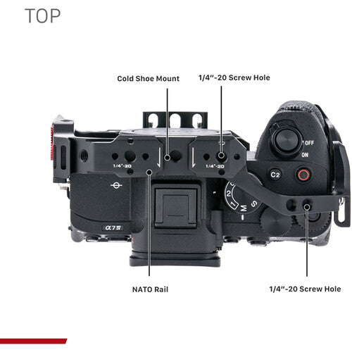 Tilta Pro Camera Cage Kit for Sony a7 IV (Black) (TA-T30-B-B)