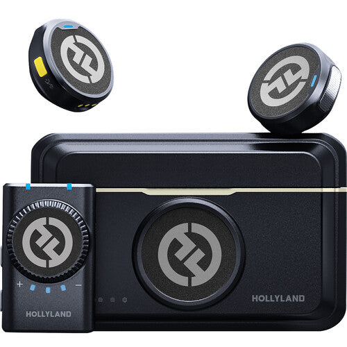 Hollyland LARK M2 DUO 2-Person Wireless Combo Microphone System (2.4 GHz, Shine Charcoal)