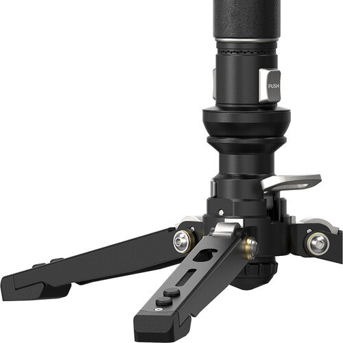 YC Onion Pineta Pro Carbon Fiber Monopod with Pedal Base and FH60 Fluid Head with Free Limeta PB20C1 Air