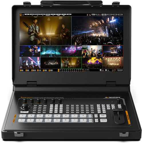 AVMATRIX SHARK S8X PLUS 8-Channel SDI/HDMI Portable Video Switcher with 17.3"" Display