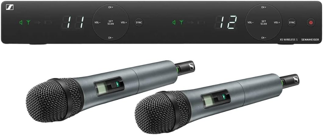 Sennheiser XSW 1-825 DUAL-A Dual Dual-Vocal Set with two e 825 Handheld Microphones (A: 548 to 572 MHz)