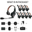 Hollyland Solidcom C1 Pro-8S Full-Duplex Wireless Intercom System with 8 Headsets (1.9 GHz) (WITHOUT HUB)