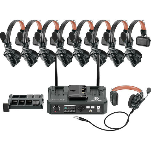 Hollyland Solidcom C1 Pro-Hub8S ENC 9-Person Full-Duplex Wireless Intercom System with Hub (1.9 GHz) (WITH HUB)