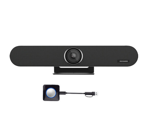 ROCWARE RB10 4K 3 IN 1 (AI Smart Conferencing Video Bar) with FREE BY40 wireless presenter Dongle