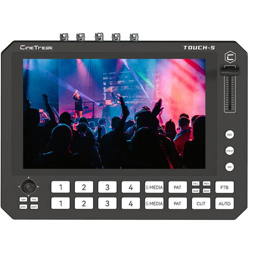 CineTreak Touch-S 4K HDMI/SDI Video Switcher with 10-Inch Touchscreen Display.