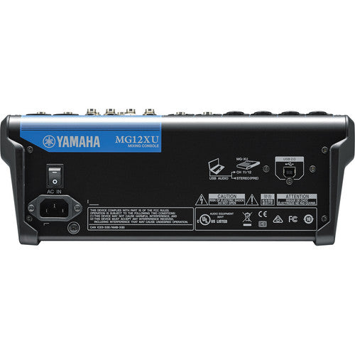 Yamaha MG12XU 12-Input Mixer with Built-In FX and 2-In/2-Out USB Interface w/ free Sennheiser XS-1
