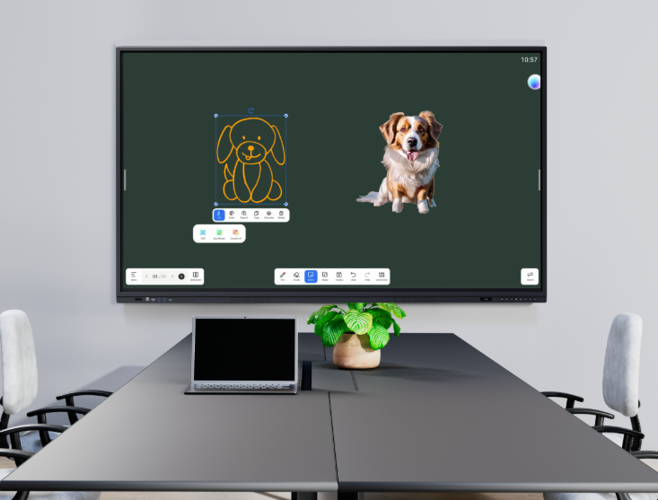 YUGENTEC Interactive TV 65'' – Touch Screen Display for Education, Business & Meetings