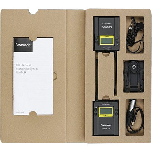 Saramonic UWMIC9 RX9 + TX9 + TX9, 96-Channel Digital UHF Wireless Dual Lavalier Mic System