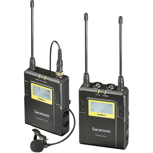 Saramonic UWMIC9 RX9 + TX9, 96-Channel Digital UHF Wireless Lavalier Mic System