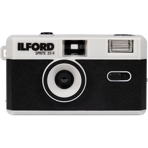 ILFORD 35mm Sprite 35-II Film Reusable Camera (Black & Silver)