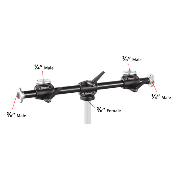 Godox LSA-10 Dual Mount Arm for Tripod (Mount 2 - 4 Cameras)