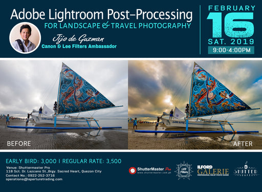 Adobe Lightroom Post-processing for Landscape and Travel Photography by Jijo De Guzman