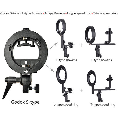 Godox S-Type Speedlite Bracket for Bowens