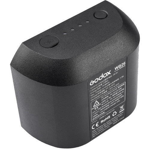 Godox WB26 Rechargeable Lithium-Ion Battery Pack for AD600Pro Flash (28.8V, 2600mAh)