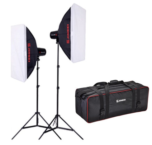 Jinbei DII-250 Flash Studio Strobe Package (2 Heads Kit)