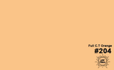 LEE Filters 204 Color Gel Full C.T Orange (21"x48")