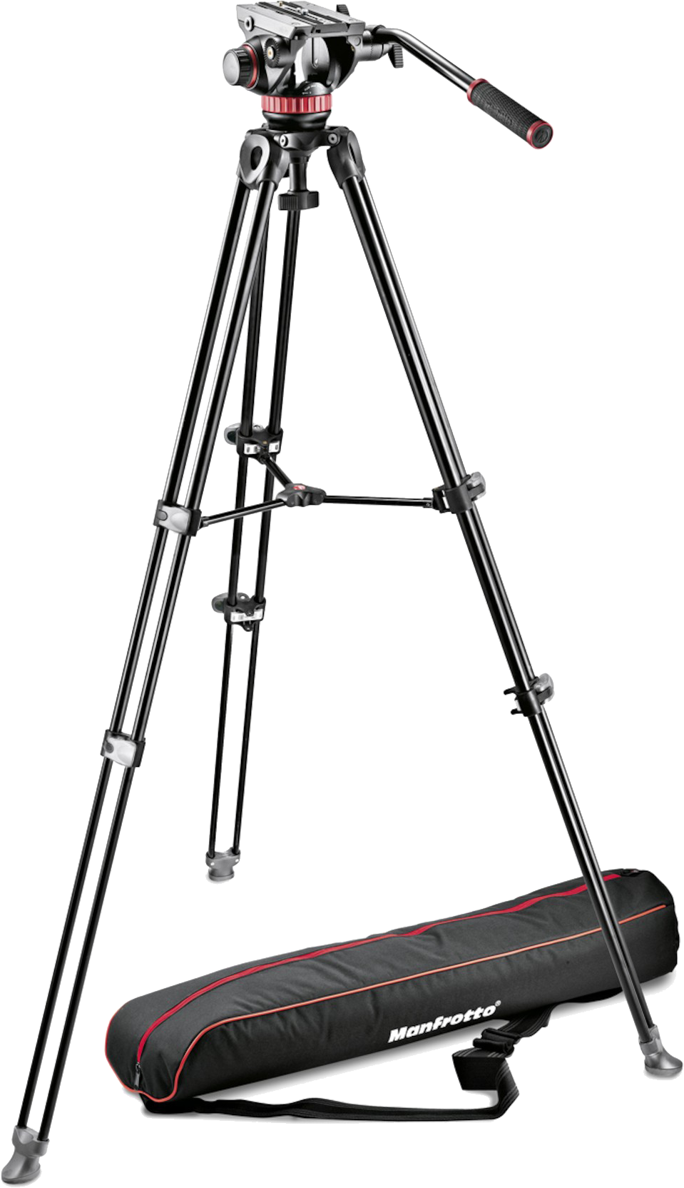 Manfrotto MAMVK502AM-1 (MVK502AM) Fluid Head and MVT502AM Tripod with Carrying Bag