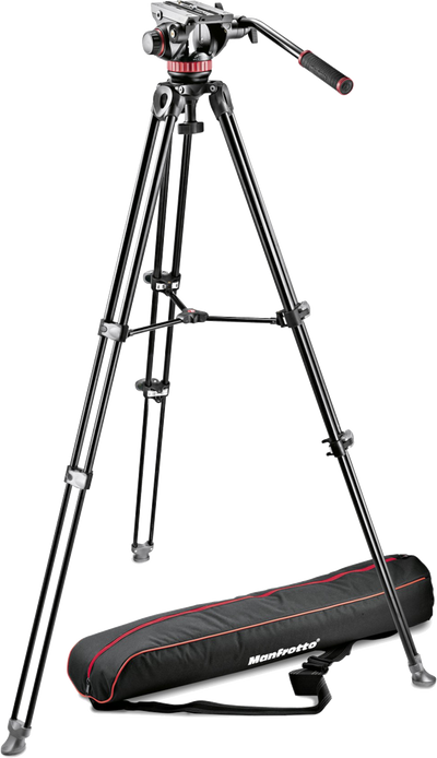 Manfrotto MAMVK502AM-1 (MVK502AM) Fluid Head and MVT502AM Tripod with Carrying Bag