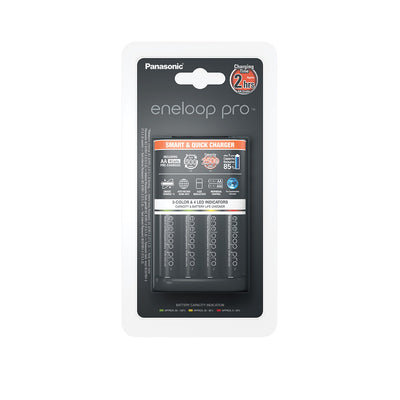Panasonic Eneloop Pro K-KJ55HC40T2 Smart and Quick Charger with 4 pcs. AA Battery