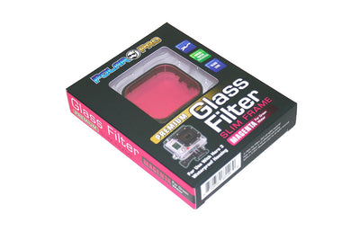 Polar Pro Magenta Glass Filter-Green Water color correction-GoPro Hero3 Waterproof housing