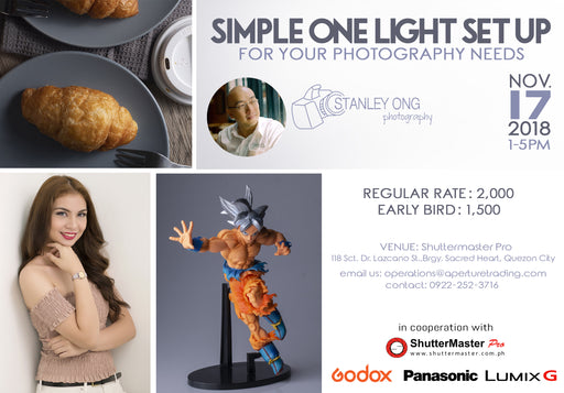 Simple One Light Set Up for your Photography needs with Stanley Ong