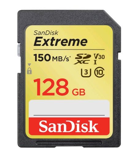 SanDisk 128GB Extreme UHS-I SDXC Memory Card