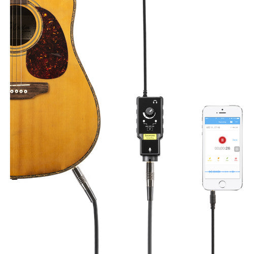 Saramonic SmartRig II XLR Mic & 1/4" Guitar Adapter with Phantom Power Preamp for Smartphones