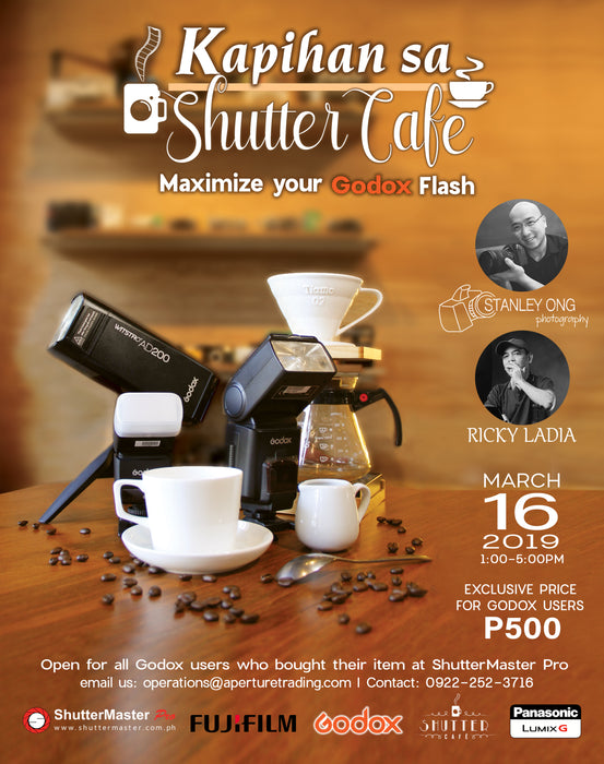 Kapihan sa Shutter Cafe "Maximize your Godox Flash Seminar" by Sir Stanley & Ricky Ladia