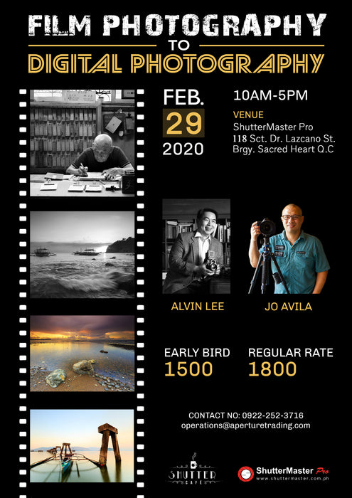 Film Photography to Digital Photography with Alvin Lee & Jo Avila
