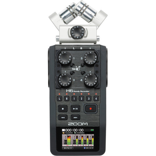 Zoom H6N Handy Recorder with Interchangeable Microphone System