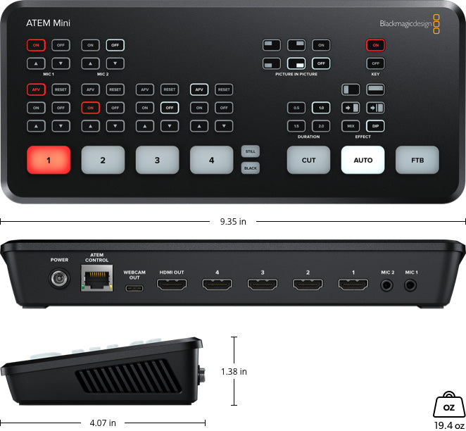 Blackmagic Design ATEM Mini Pro HDMI Live Stream Switcher